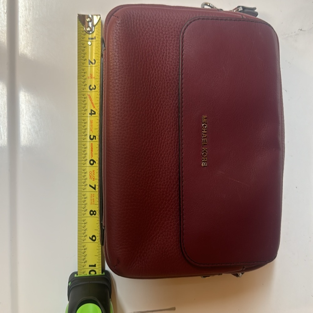 Michael Kors Hudson Pebbled Leather Crossbody Bag - Picture 11 of 12